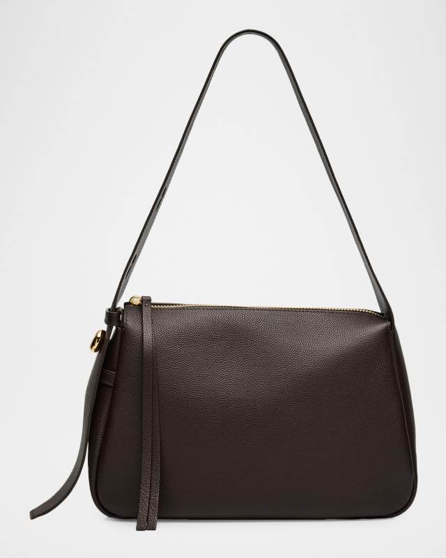Romy Pebbled Leather Shoulder Bag